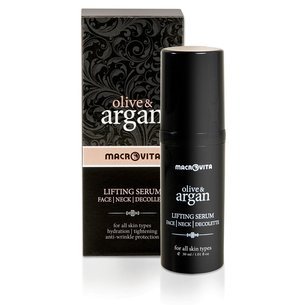 MACROVITA Olive & Argan Lifting Serum für Gesicht, Hals und Dekolleté TimeCode™ Formel für alle Hauttypen 30ml