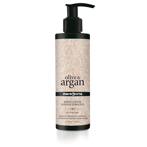 MACROVITA Olive & Argan Body Lotion with Hyaluronic Acid for all skin types 200ml