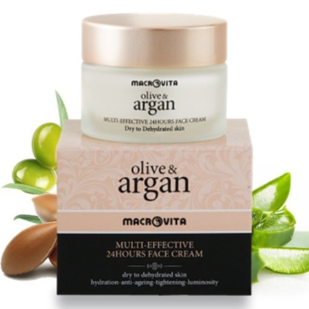 MACROVITA Olive & Argan Multi-Effective naturalny 24-godzinny krem do cery suchej lub odwodnionej 50ml
